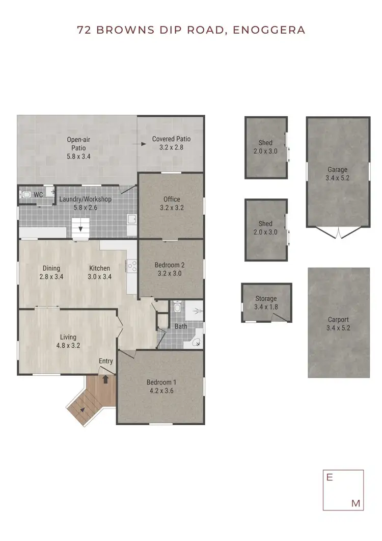 Floorplan of Homely house listing, 72 Browns Dip Road, Enoggera QLD 4051