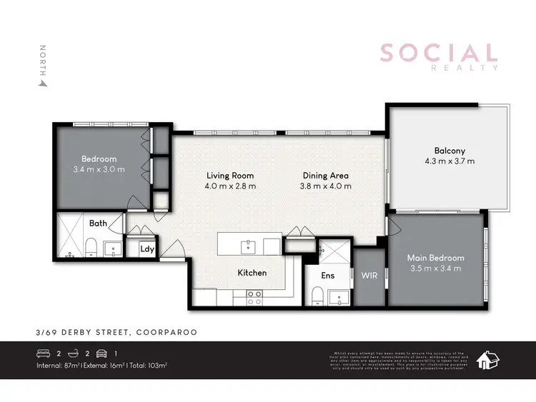 Floorplan of Homely unit listing, 3/69 Derby Street, Coorparoo QLD 4151