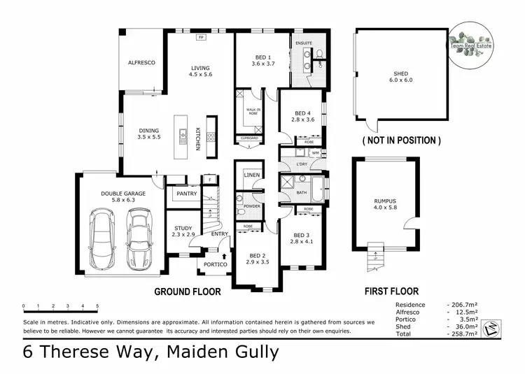 Floorplan of Homely house listing, 6 Therese Way, Maiden Gully VIC 3551