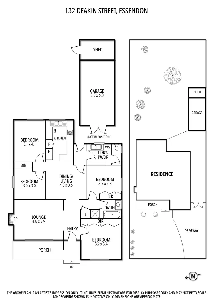 Floorplan of Homely house listing, 132 Deakin Street, Essendon VIC 3040