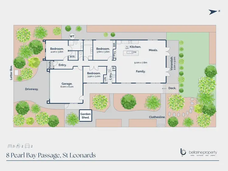 Floorplan of Homely house listing, 8 Pearl Bay Passage, St Leonards VIC 3223