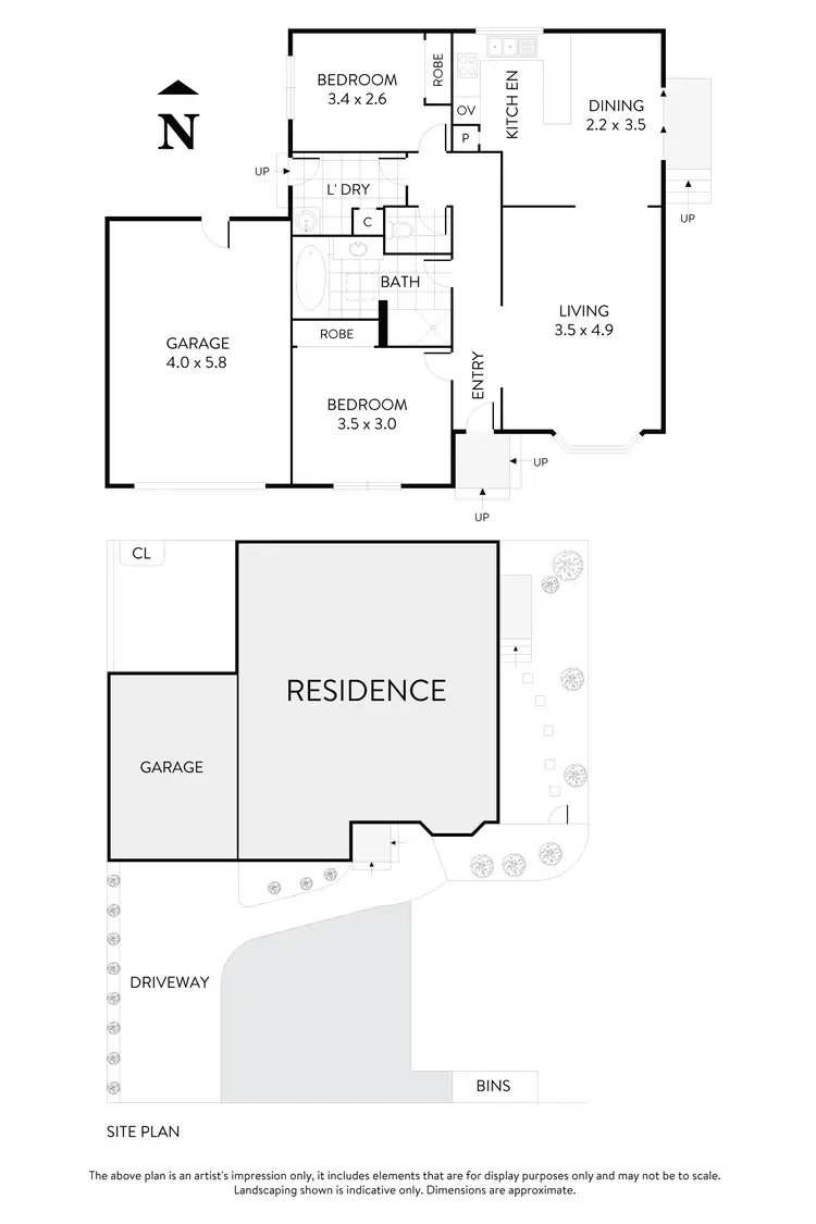 Floorplan of Homely unit listing, 1/428 Buckley Street, Essendon West VIC 3040