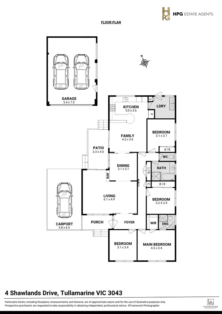 Floorplan of Homely house listing, 4 Shawlands Drive, Tullamarine VIC 3043