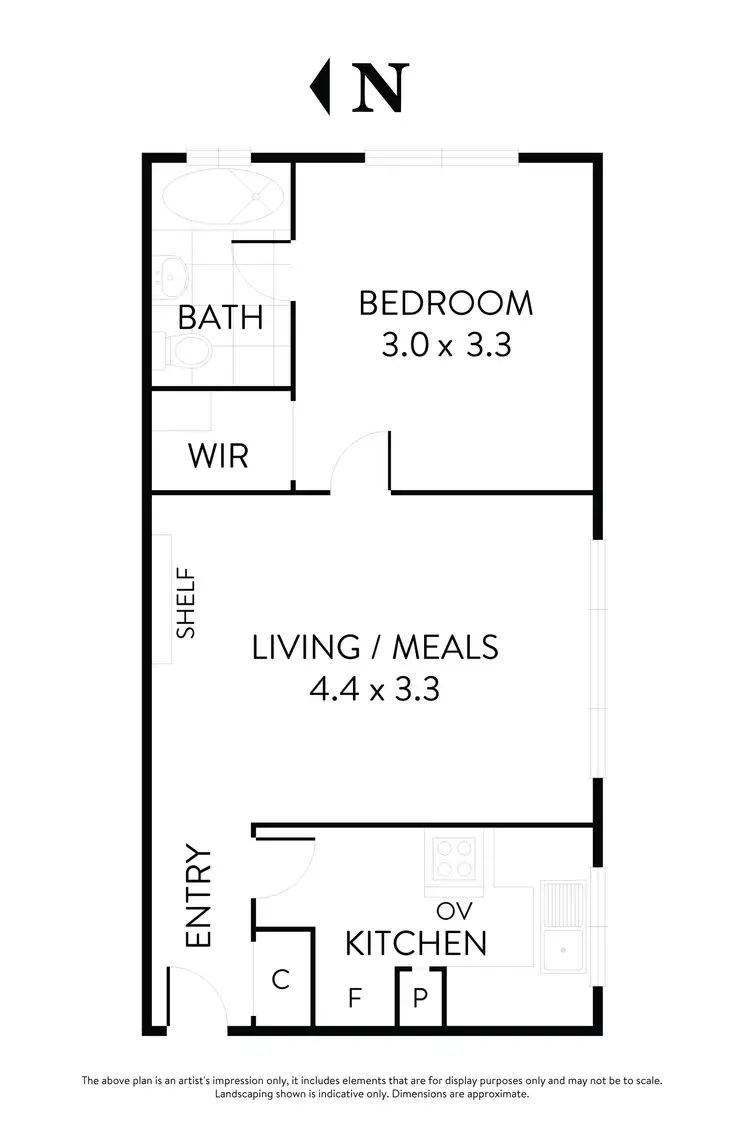 Floorplan of Homely flat listing, 12/18a Bloomfield Road, Ascot Vale VIC 3032