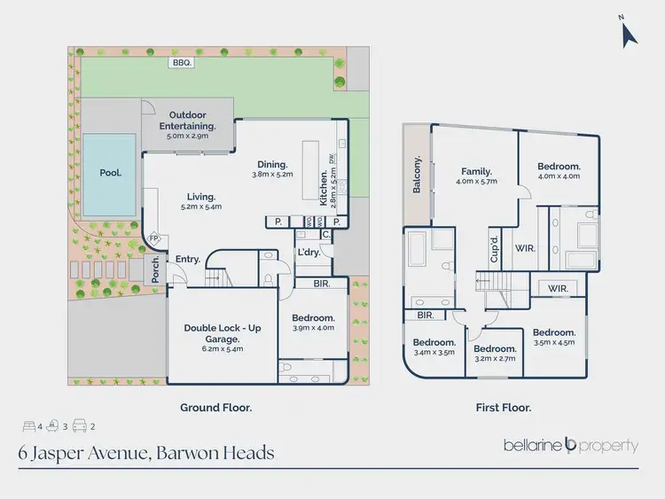 Floorplan of Homely house listing, 6 Jasper Avenue, Barwon Heads VIC 3227