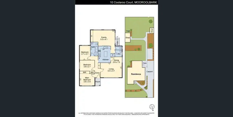 Floorplan of Homely house listing, 10 Coolaroo Court, Mooroolbark VIC 3138