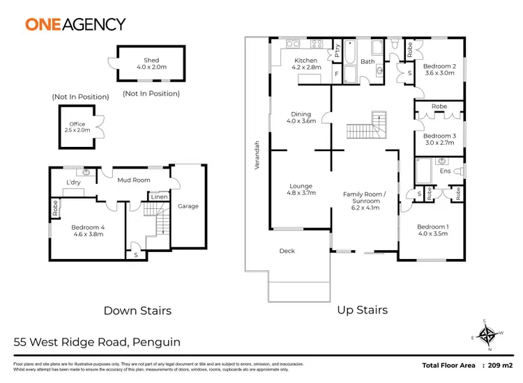 Floorplan of Homely house listing, 55 West Ridge Road, Penguin TAS 7316