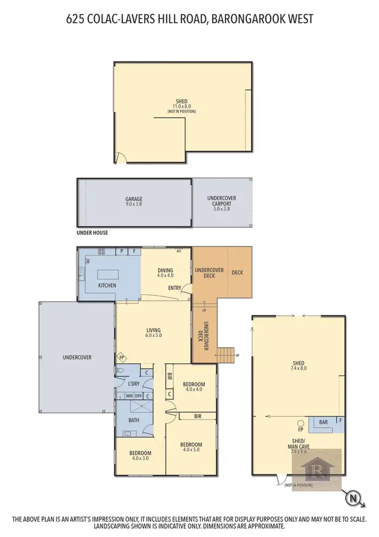 Floorplan of Homely other listing, 625 Colac-Lavers Hill Road, Barongarook West VIC 3249