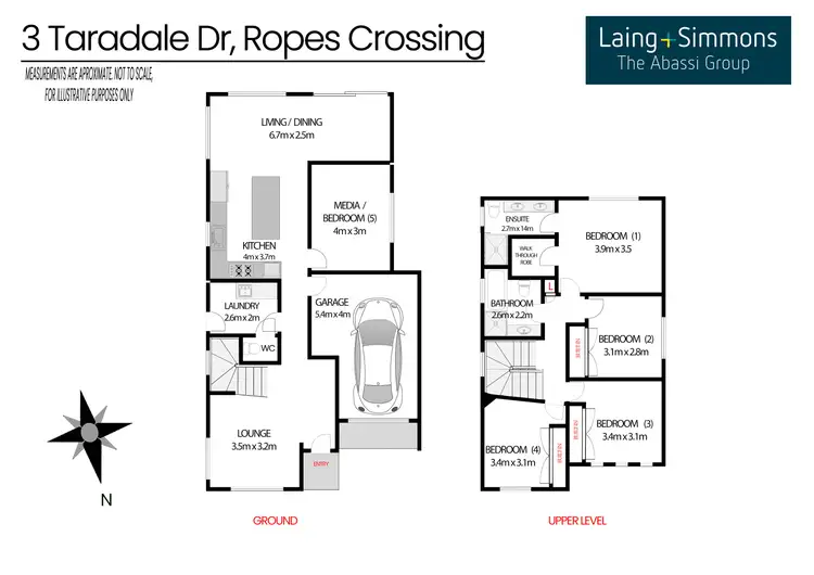 Floorplan of Homely house listing, 3 Taradale Drive, Ropes Crossing NSW 2760