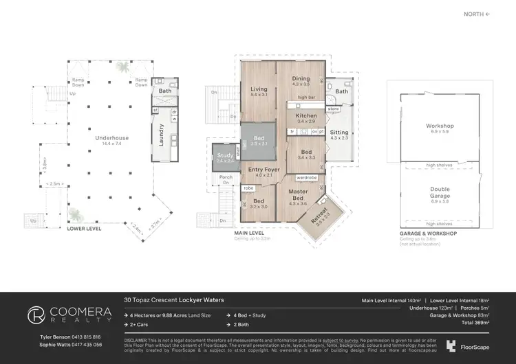 Floorplan of Homely rural property listing, 30 Topaz Crescent, Lockyer Waters QLD 4311