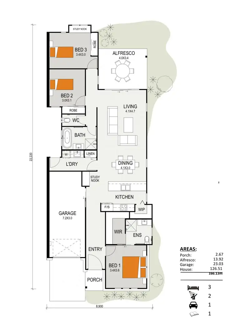 Floorplan of Homely house listing, 10 Madeleine Street, Nirimba QLD 4551