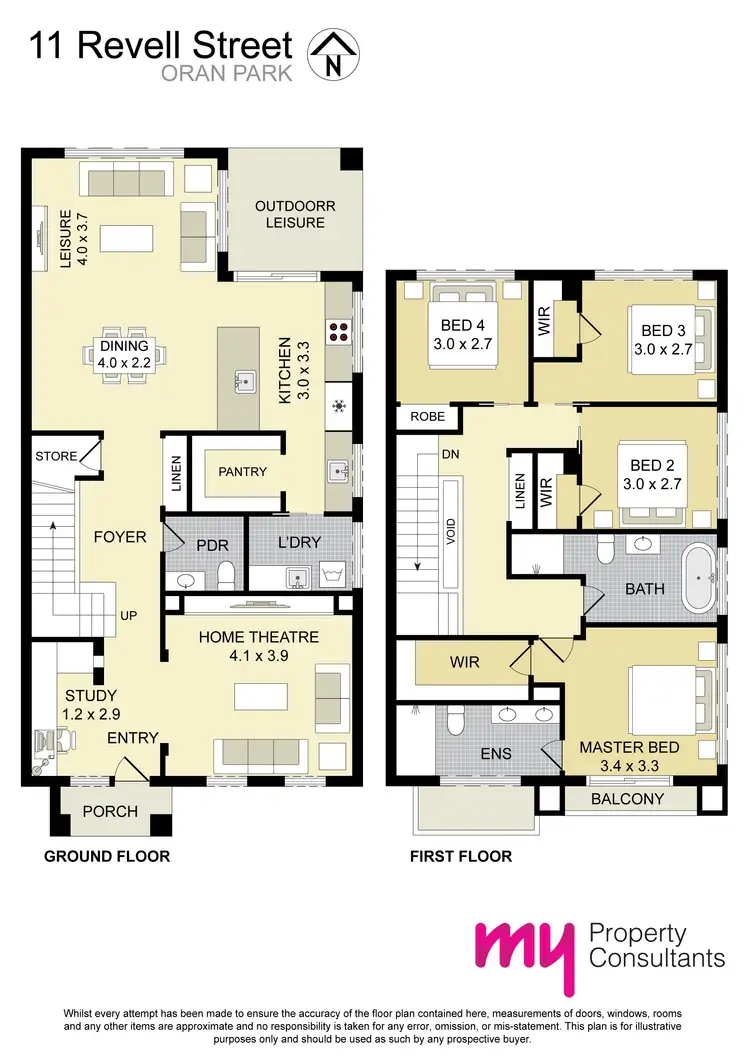 Floorplan of Homely house listing, 11 Revell Street, Oran Park NSW 2570