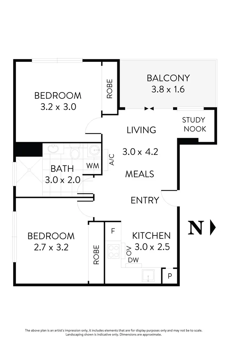 Floorplan of Homely apartment listing, 201/23 Russell Street, Essendon VIC 3040