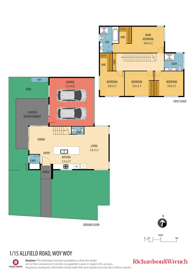 Floorplan of Homely townhouse listing, 1/15 Allfield Road, Woy Woy NSW 2256