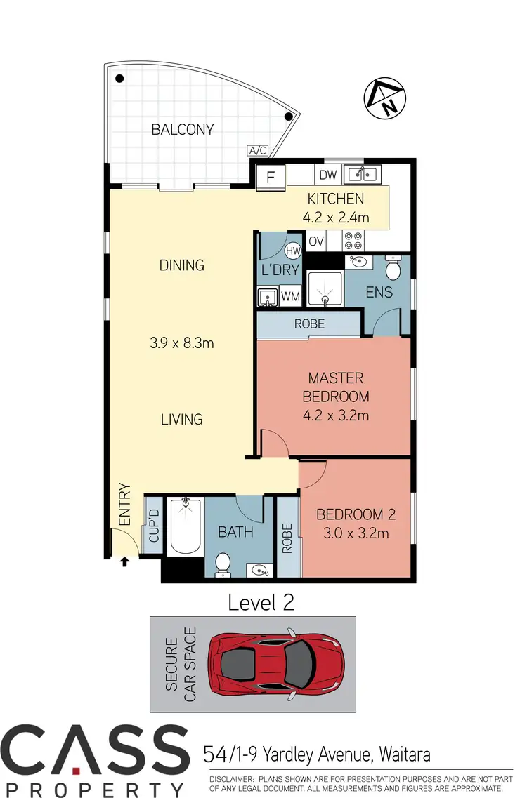 Floorplan of Homely apartment listing, 54/1-9 Yardley Avenue, Waitara NSW 2077