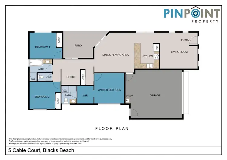 Floorplan of Homely house listing, 5 Cable Court, Blacks Beach QLD 4740