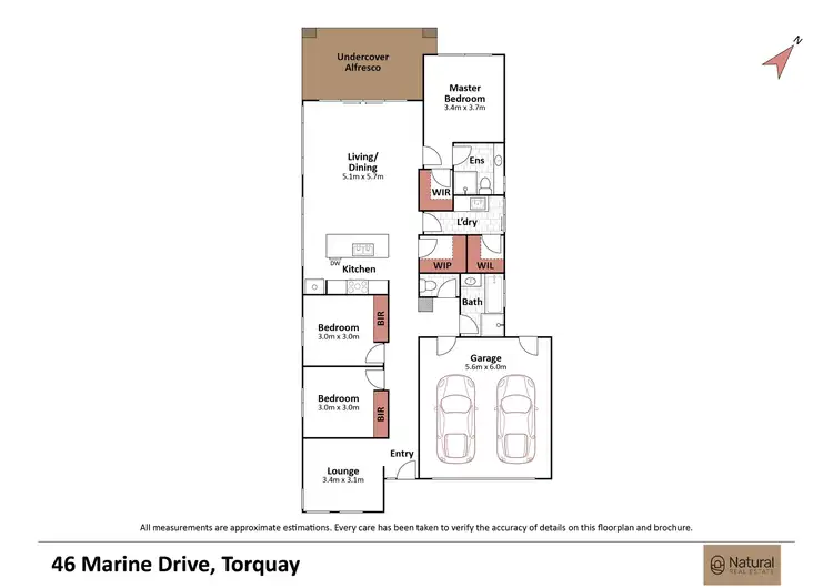 Floorplan of Homely house listing, 46 Marine Drive, Torquay VIC 3228