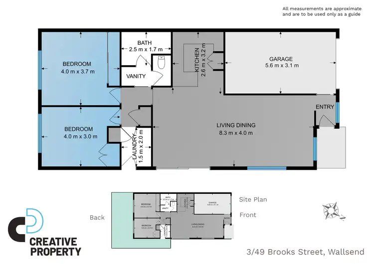 Floorplan of Homely house listing, 3/49 Brooks Street, Wallsend NSW 2287