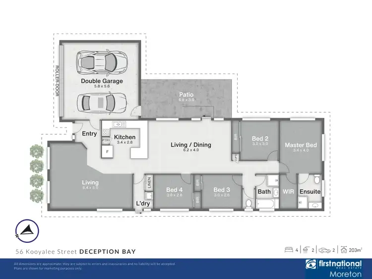 Floorplan of Homely house listing, 56 Kooyalee Street, Deception Bay QLD 4508