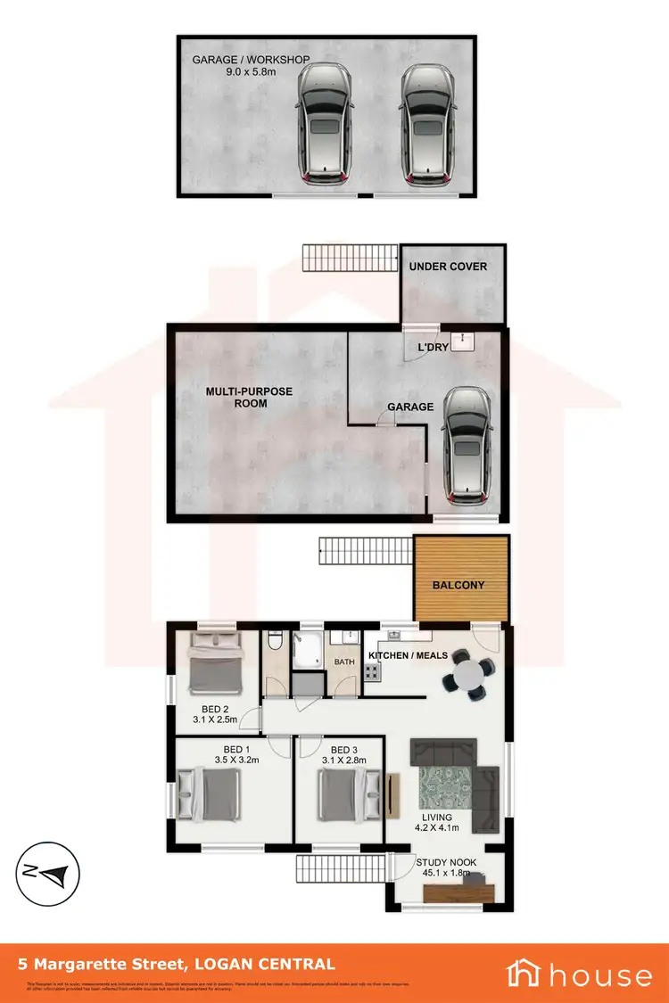 Floorplan of Homely house listing, 5 Margarette Street, Logan Central QLD 4114