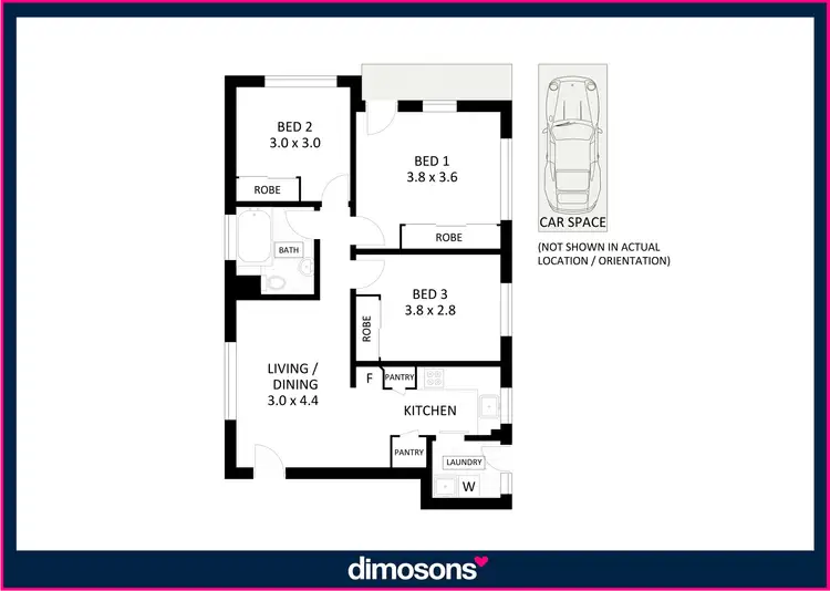 Floorplan of Homely unit listing, 1/165 Wentworth Street, Port Kembla NSW 2505