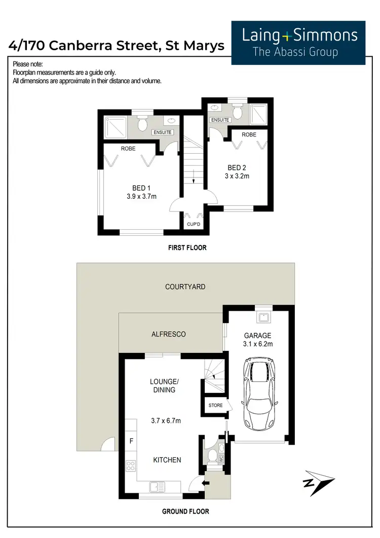 Floorplan of Homely townhouse listing, 4/170 Canberra Street, St Marys NSW 2760