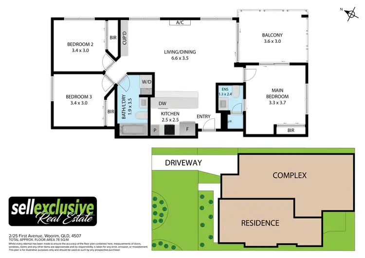 Floorplan of Homely apartment listing, 2/25 First Avenue, Woorim QLD 4507