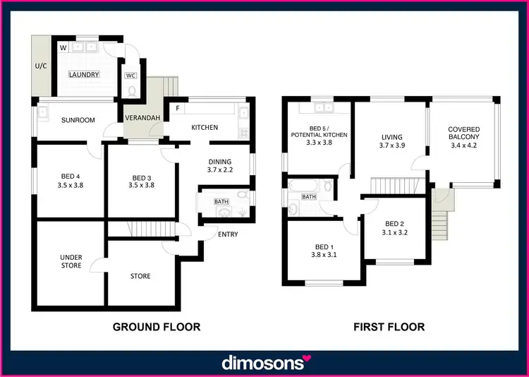 Floorplan of Homely house listing, 41 Auburn Parade, Cringila NSW 2502
