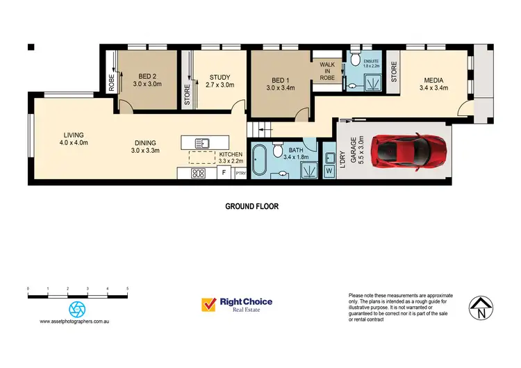 Floorplan of Homely semi-detached listing, 13 Angus Street, Tullimbar NSW 2527