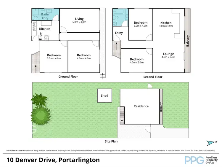 Floorplan of Homely house listing, 10 Denver Drive, Portarlington VIC 3223