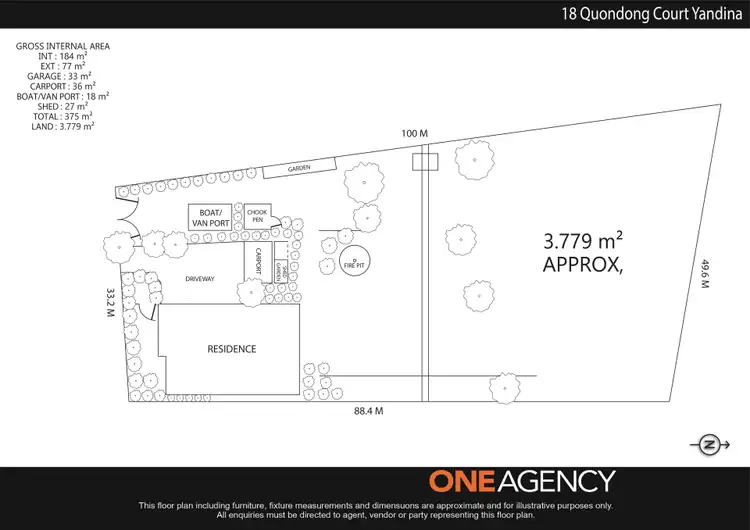 Floorplan of Homely house listing, 18 Quondong Court, Yandina QLD 4561
