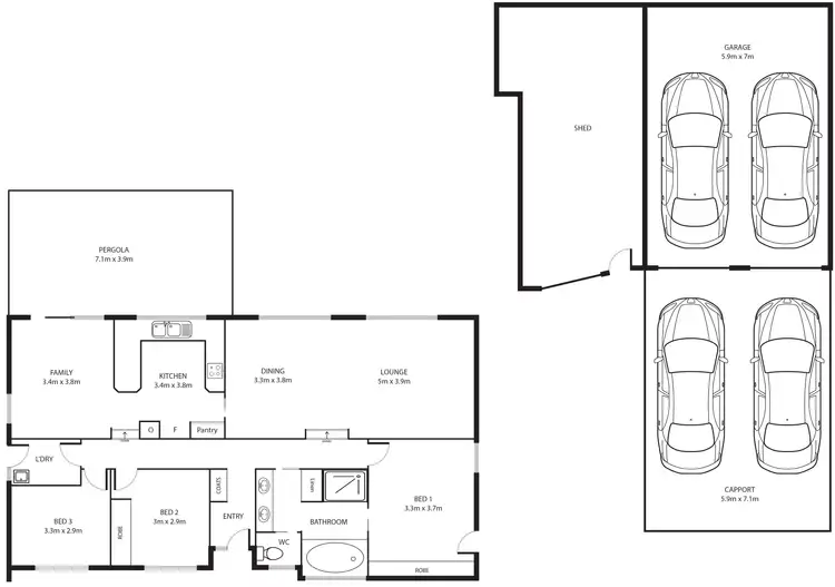Floorplan of Homely house listing, 21 Barangaroo Street, Chisholm ACT 2905