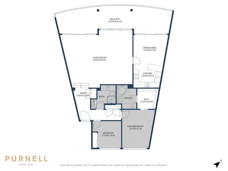 Floorplan of Homely apartment listing, E1/2 Currie Crescent, Griffith ACT 2603
