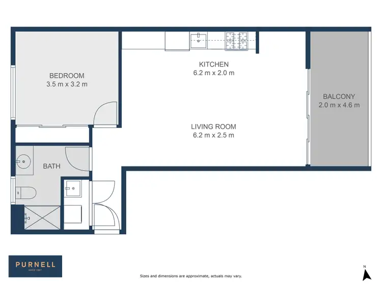 Floorplan of Homely apartment listing, 138/31 Wentworth Avenue, Kingston ACT 2604