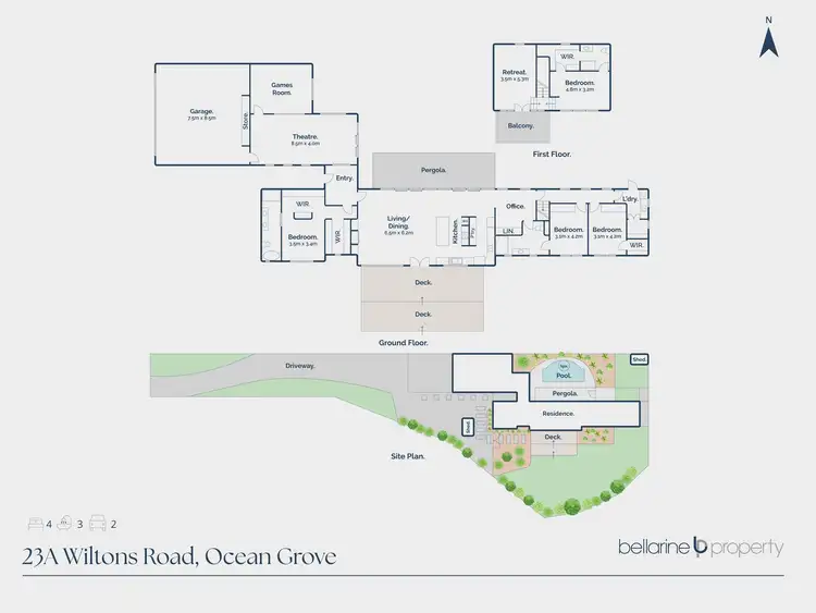 Floorplan of Homely house listing, 23A Wiltons Road, Ocean Grove VIC 3226