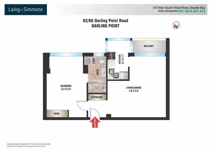 Floorplan of Homely apartment listing, 62 & 63/66 Darling Point Road, Darling Point NSW 2027
