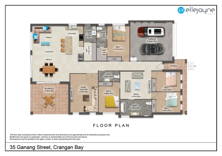 Floorplan of Homely house listing, 35 Ganang Street, Crangan Bay NSW 2259