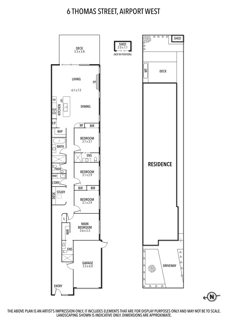 Floorplan of Homely house listing, 6 Thomas Street, Airport West VIC 3042