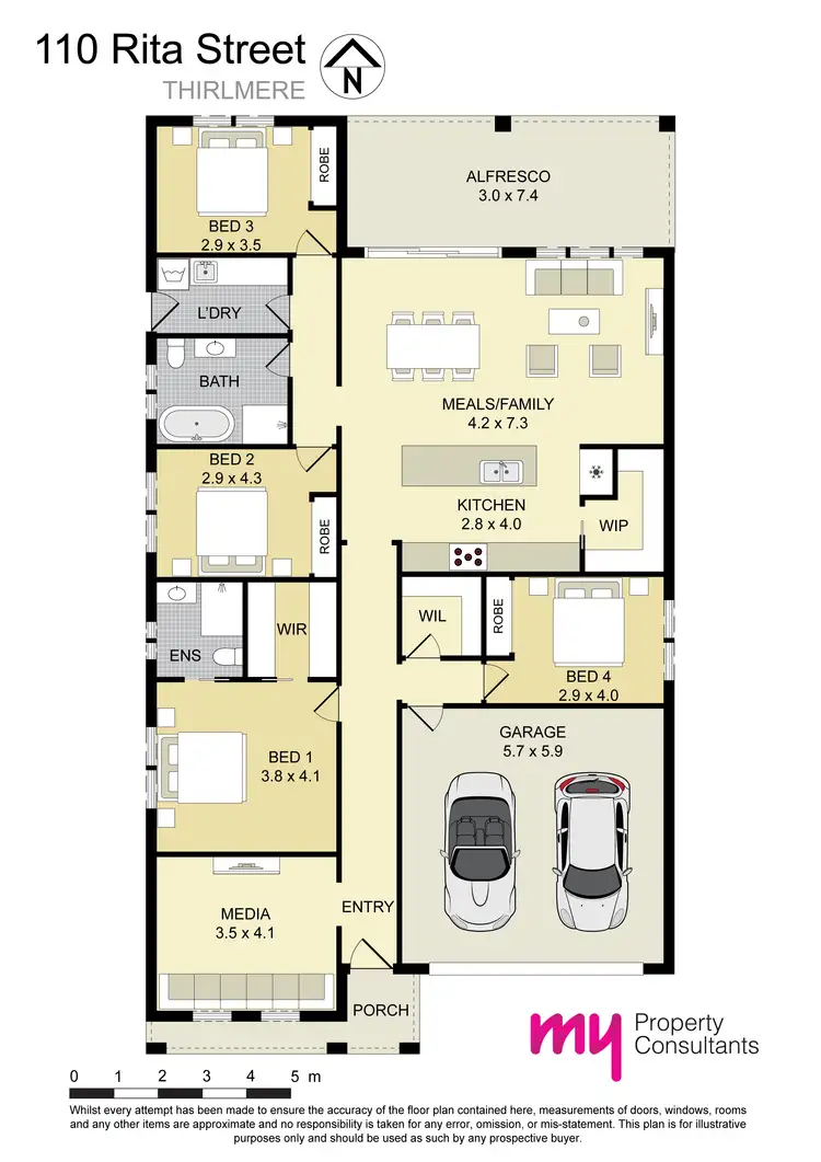 Floorplan of Homely house listing, 110 Rita Street, Thirlmere NSW 2572