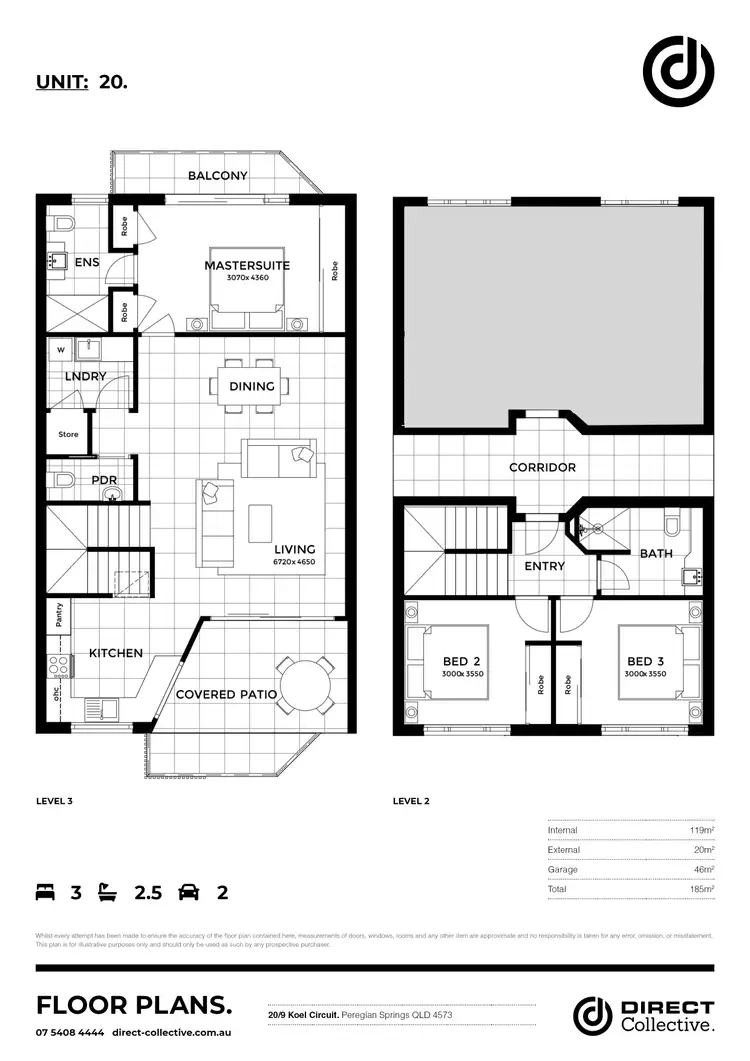 Floorplan of Homely apartment listing, 20/9 Koel Circuit, Peregian Springs QLD 4573