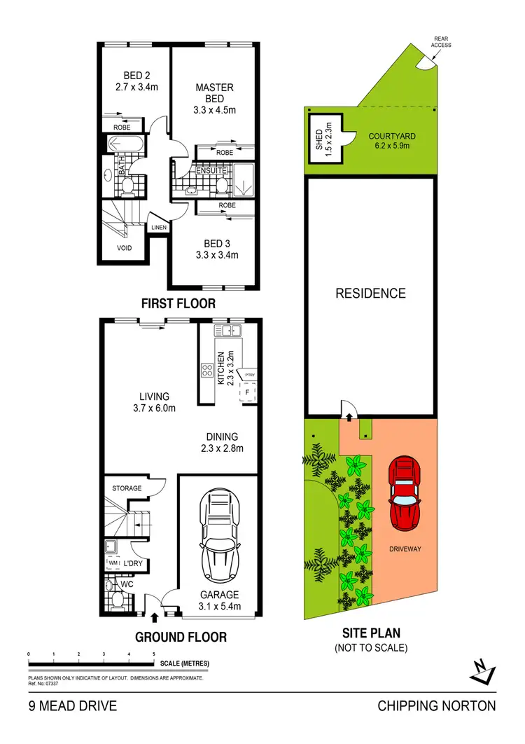 Floorplan of Homely townhouse listing, 9 Mead Drive, Chipping Norton NSW 2170