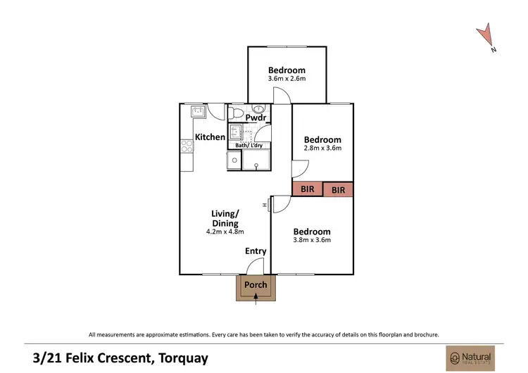Floorplan of Homely unit listing, 3/21 Felix Crescent, Torquay VIC 3228