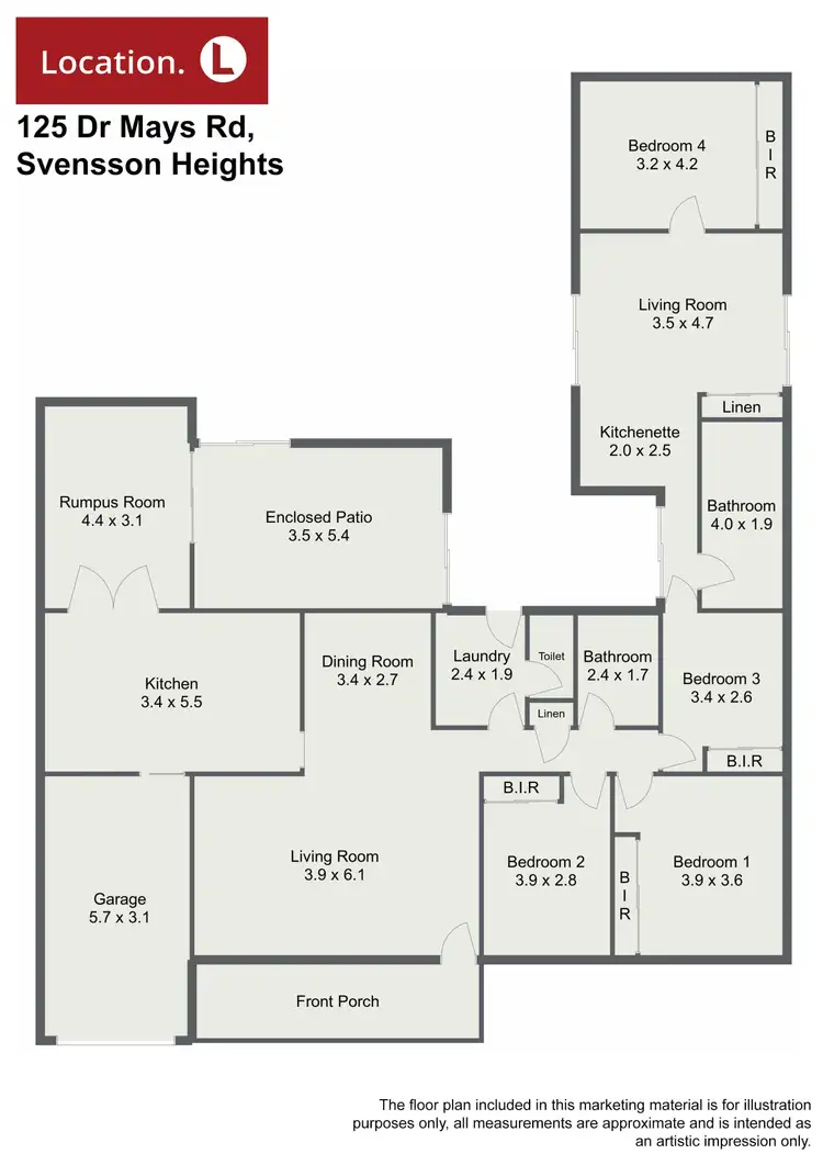 Floorplan of Homely house listing, 125 Dr Mays Road, Svensson Heights QLD 4670