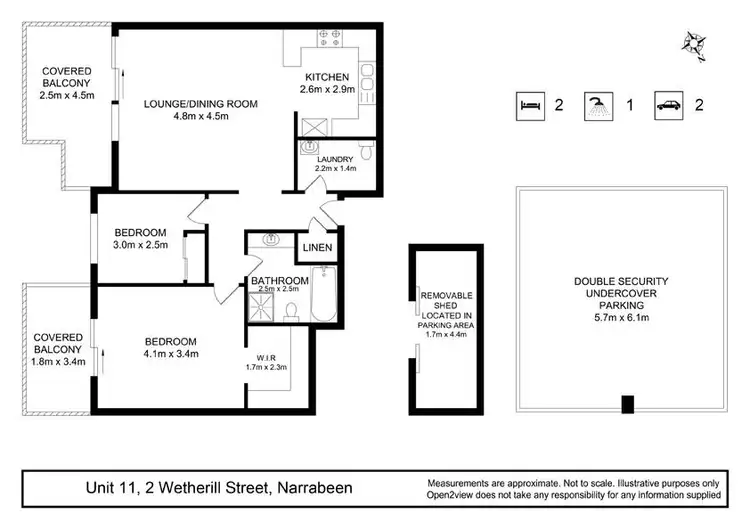 Floorplan of Homely apartment listing, 11/2 Wetherill Street, Narrabeen NSW 2101