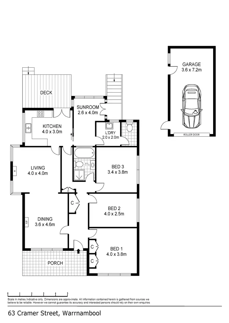 Floorplan of Homely house listing, 63 Cramer Street, Warrnambool VIC 3280