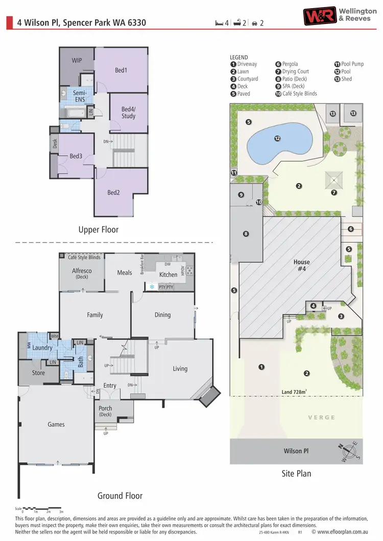 Floorplan of Homely house listing, 4 Wilson Place, Spencer Park WA 6330