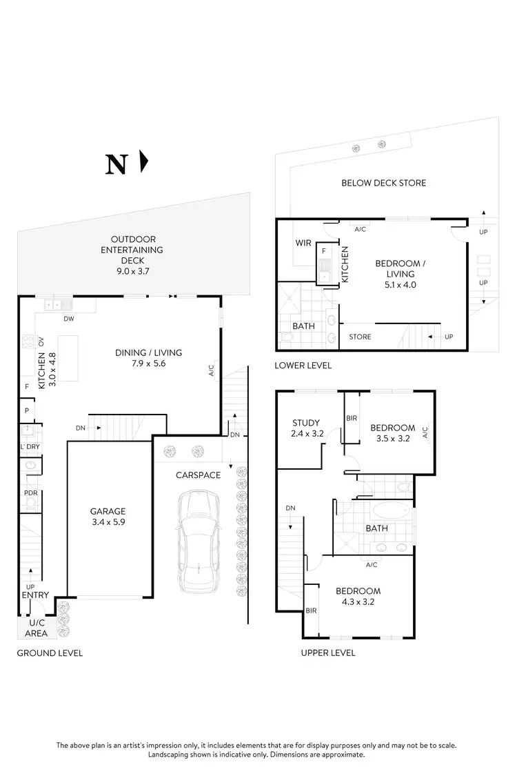 Floorplan of Homely townhouse listing, 5/24 Laurence Avenue, Airport West VIC 3042