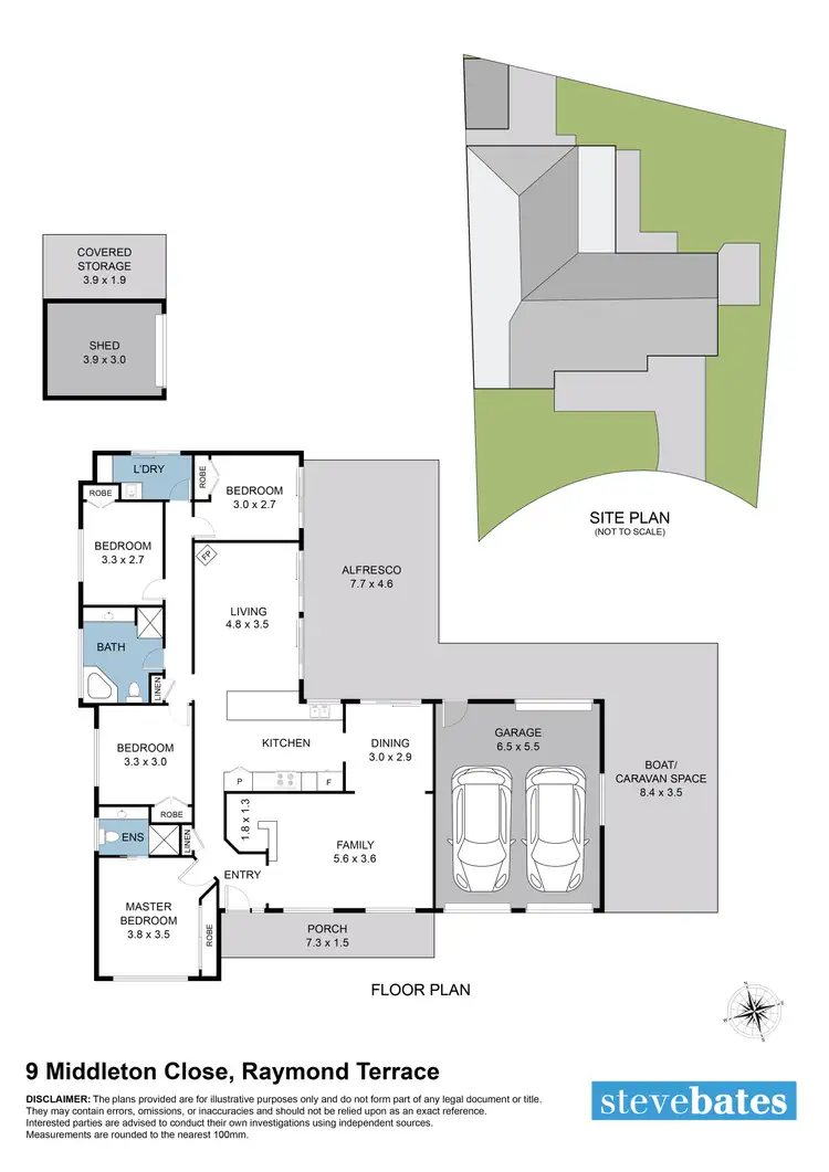 Floorplan of Homely house listing, 9 Middleton Close, Raymond Terrace NSW 2324