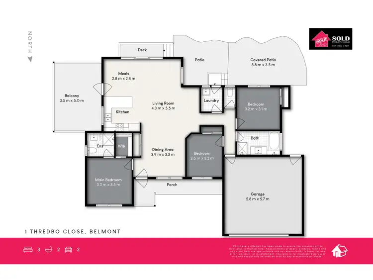 Floorplan of Homely house listing, 1 Thredbo Close, Belmont QLD 4153