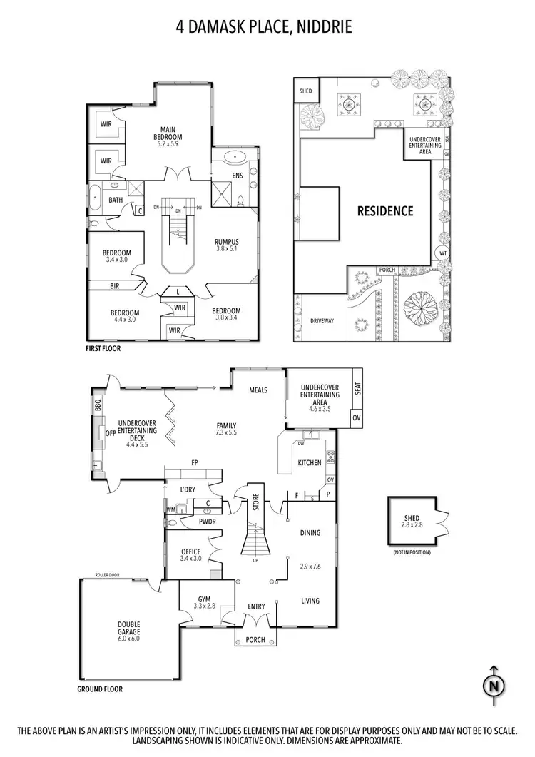 Floorplan of Homely house listing, 4 Damask Place, Niddrie VIC 3042